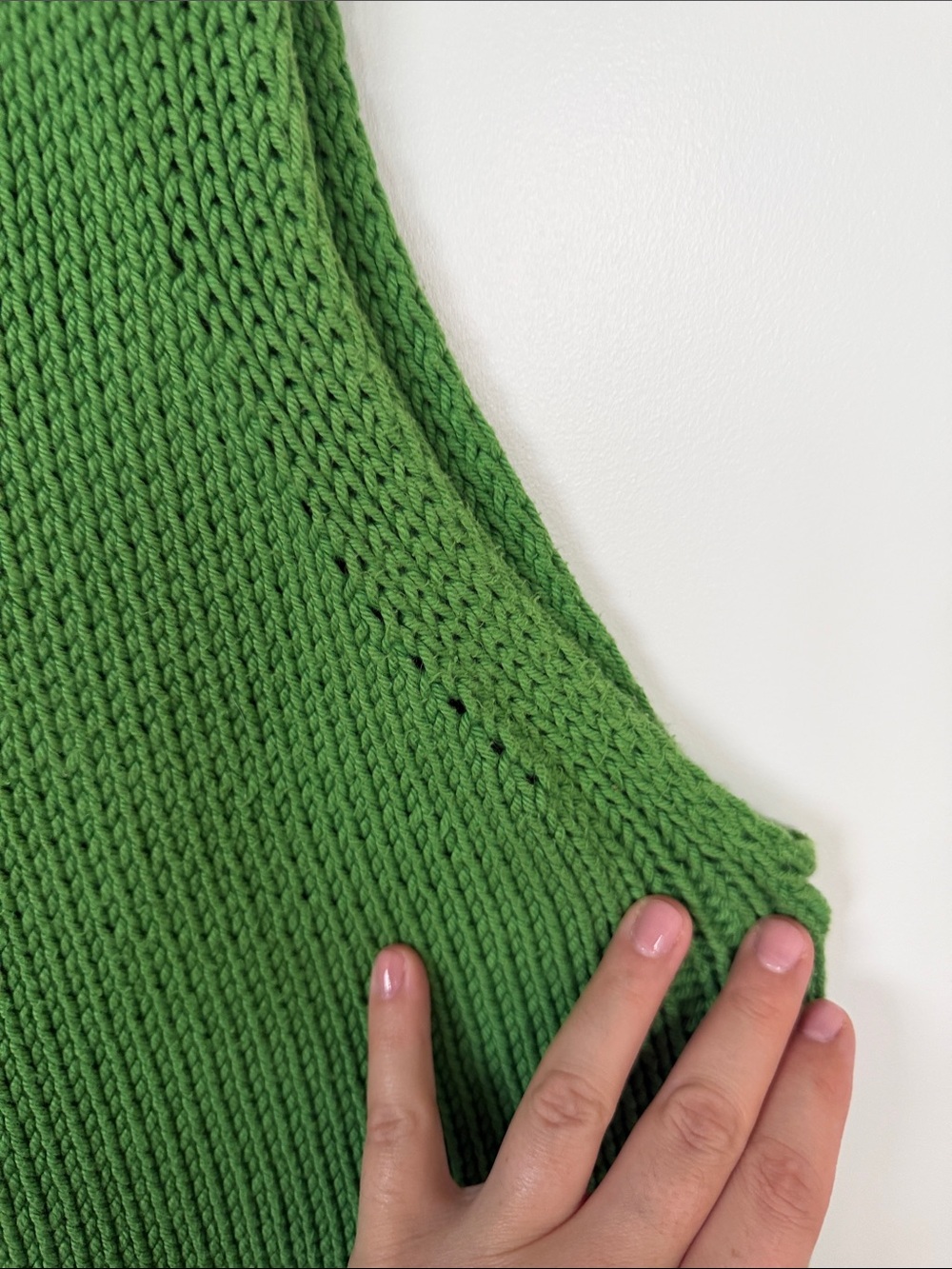 100% cotton Hand Knit Sleeveless Tank - Women's Knit Vest - Picture 3 of 6